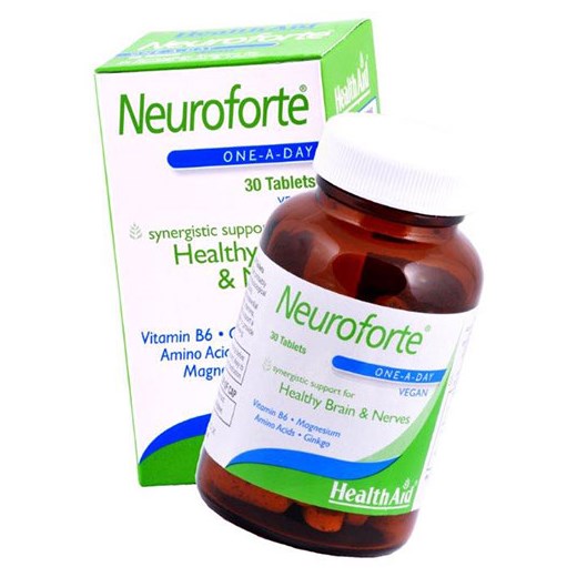 HEALTH AID Neuroforte - Βιταμίνες C & B, Τζίνγκο, Αμινοξέα, Μαγνήσιο (30 ΤΑΜΠΛΕΤΕΣ)