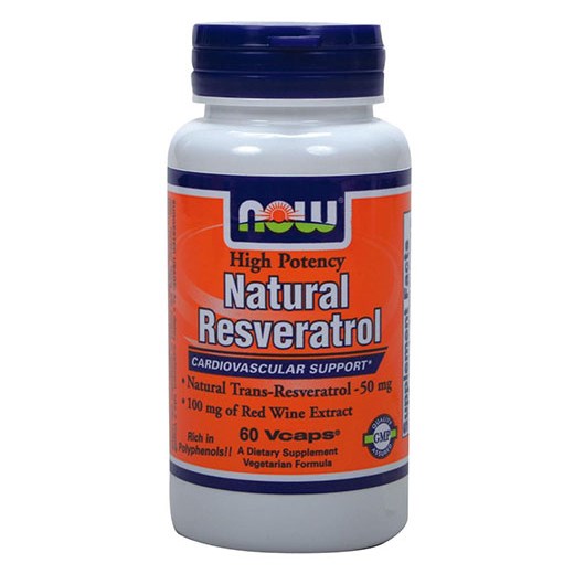 NOW FOODS RESVERATROL NATURAL with RED WINE & GREEN TEA EXTRACT (60 ΚΑΨΟΥΛΕΣ)