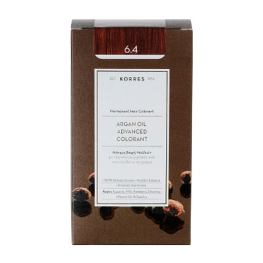 KORRES ARGAN OIL 6.4 ΞΑΝΘΟ ΣΚΟΥΡΟ ΧΑΛΚΙΝΟ ADVANCED COLORANT