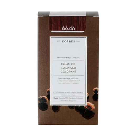KORRES ARGAN OIL 66.46 ΕΝΤΟΝΟ ΚΟΚΚΙΝΟ ΒΟΥΡΓΟΥΝΔΙΑΣ ADVANCED COLORANT