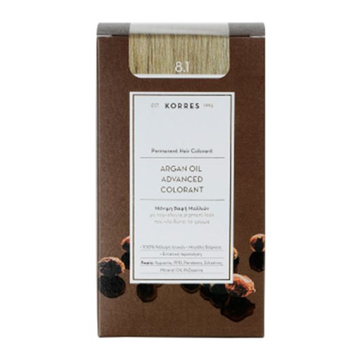KORRES ARGAN OIL 8.1 ΞΑΝΘΟ ΑΝΟΙΧΤΟ ΣΑΝΤΡΕ ADVANCED COLORANT