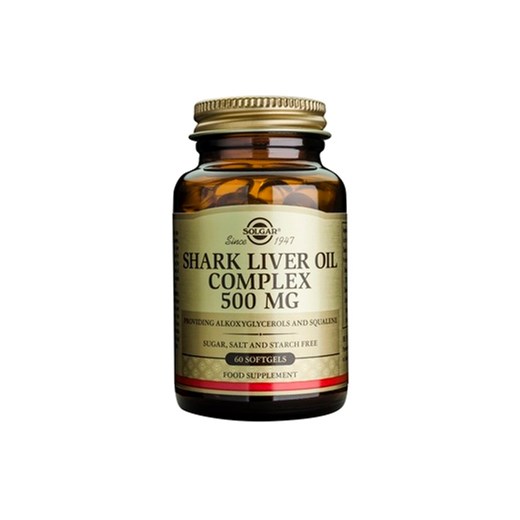 SOLGAR SHARK LIVER OIL COMPLEX 500mg 60 SGELS