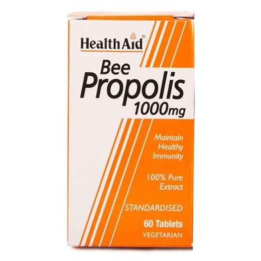 HEALTH AID Bee Propolis - Τιτλοδοτημένη Πρόπολη 1000mg (60 ΤΑΜΠΛΕΤΕΣ)