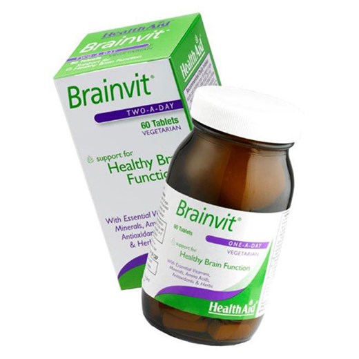 HEALTH AID Brainvit - Βιταμίνες, μέταλλα, αμινοξέα, αντιοξειδωτικά, & βότανα για τον εγκέφαλο (60 ΤΑΜΠΛΕΤΕΣ)