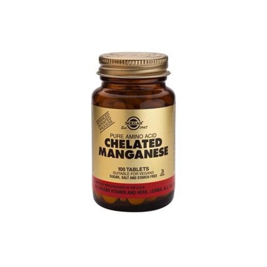 SOLGAR CHELATED MANGANESE 8mg 100 TABS