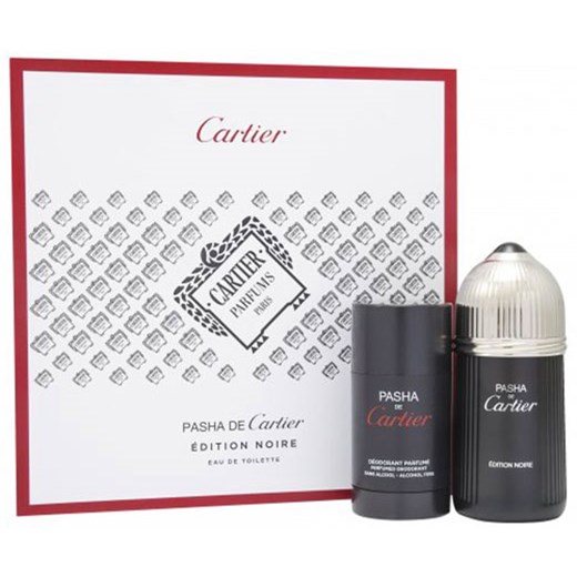 CARTIER PASHA DE CARTIER (EDITION NOIRE) EDT 100ML VAPO + DEODORANT STICK SANS ALCOOL 75ML MEN (SET)