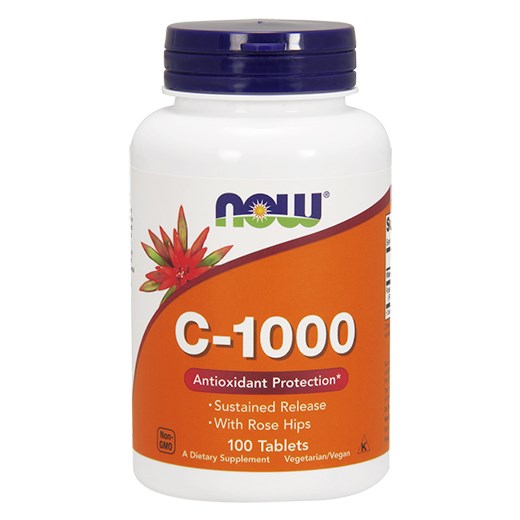 NOW FOODS C-1000 WITH ROSE HIPS SUSTAINED RELEASE (100 ΤΑΜΠΛΕΤΕΣ)