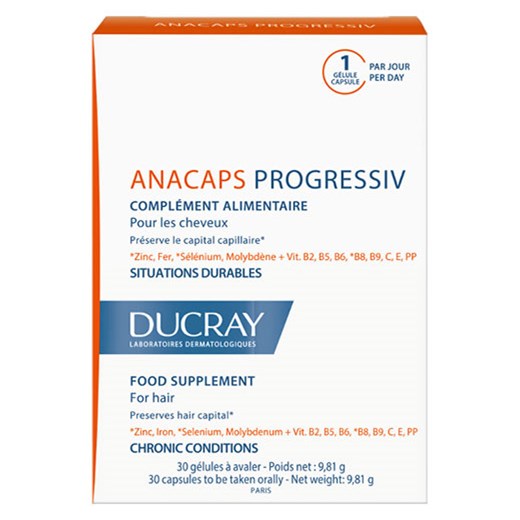 DUCRAY ANACAPS PROGRESSIV (30 CAPS)