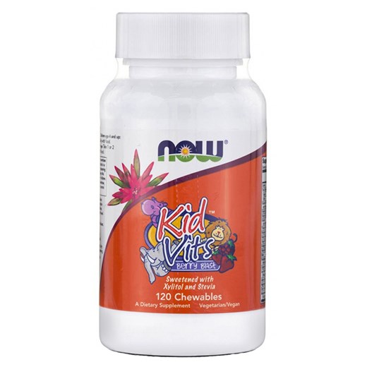 NOW FOODS KID VITS BERRY BLAST (120 ΜΑΣΩΜΕΝΕΣ ΤΑΜΠΛΕΤΕΣ)