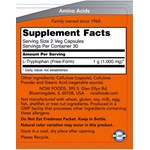 NOW FOODS L-TRYPTOPHAN 500mg (60 ΚΑΨΟΥΛΕΣ)