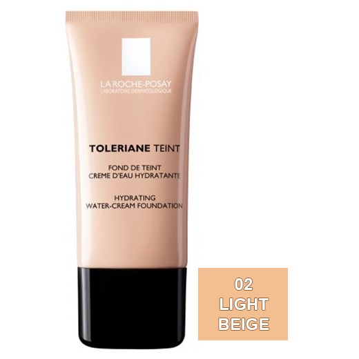 LA ROCHE-POSAY TOLERIANE TEINT HYDRATING WATER-CREAM FOUNDATION (02 LIGHT BEIGE) SPF20 30ML