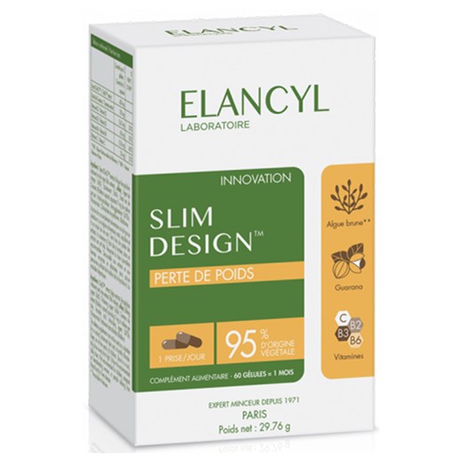 ELANCYL SLIM DESIGN ΣΥΜΠΛΗΡΩΜΑ ΔΙΑΤΡΟΦΗΣ ΓΙΑ ΑΠΩΛΕΙΑ ΒΑΡΟΥΣ (60 ΚΑΨΟΥΛΕΣ)