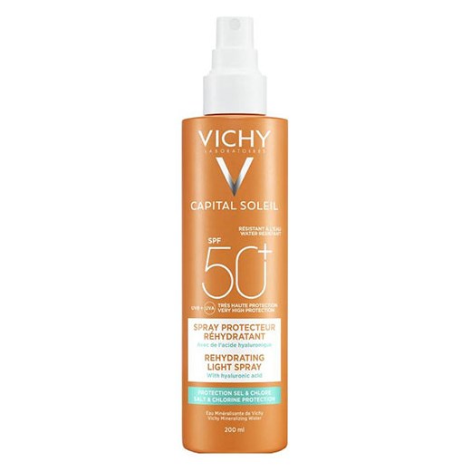 VICHY CAPITAL SOLEIL SPF50 ΕΝΥΔΑΤΙΚΟ ΣΠΡΕΥ ΑΝΑΛΑΦΡΗ ΥΦΗ 200ML