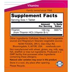 NOW FOODS B1 100mg (100 ΤΑΜΠΛΕΤΕΣ)