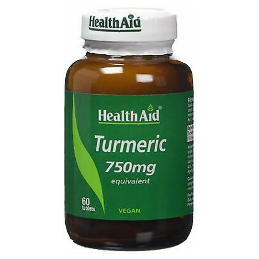 HEALTH AID TURMERIC 750mg - Κουρκουμάς 750mg (60 ΤΑΜΠΛΕΤΕΣ)