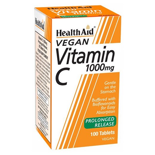 HEALTH AID Vitamin C 1000mg Prolonged Release (100 Tablets Vegan)