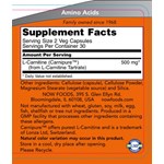 NOW FOODS L-CARNITINE 250mg (60 ΚΑΨΟΥΛΕΣ)