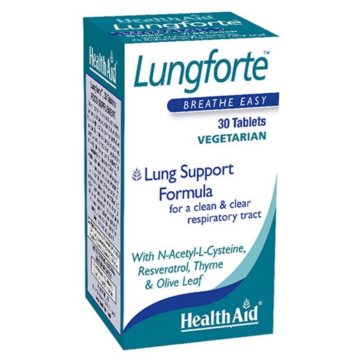 HEALTH AID LUNGFORTE 30 TABLETS VEGETARIAN