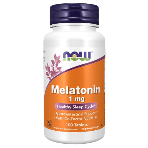 NOW FOODS MELATONIN 1mg 100 ΤΑΜΠΛΕΤΕΣ