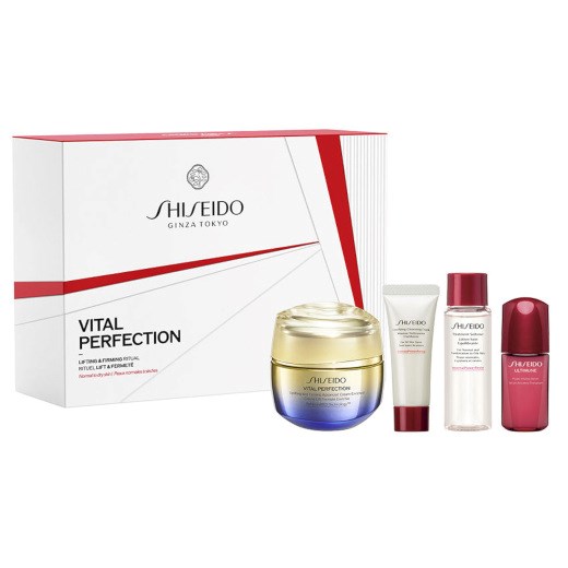 SHISEIDO VITAL PERFECTION UPLIFTING AND FIRMING ADVANCED CREAM ENRICHED 50ML SET (4PCS)