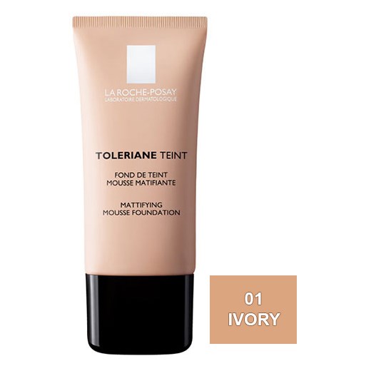 LA ROCHE-POSAY TOLERIANE TEINT MATTIFYING MOUSSE FOUNDATION (01 IVORY) SPF20 30ML