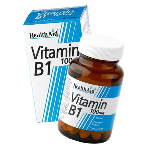 HEALTH AID VITAMIN B1 - Θειαμίνη 100mg (90 ΤΑΜΠΛΕΤΕΣ)