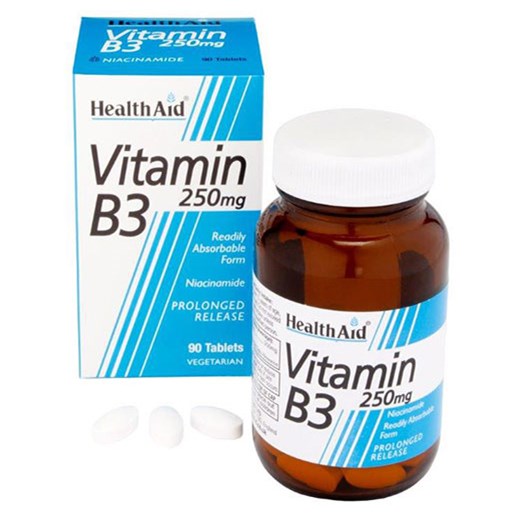 HEALTH AID VITAMIN B3 - Νιασίνη 250mg (90 ΤΑΜΠΛΕΤΕΣ)