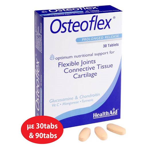 HEALTH AID Osteoflex Glucosamine with Chondroitin - Γλυκοζαμίνη και Χονδροϊτίνη (90 ΤΑΜΠΛΕΤΕΣ BLISTER)