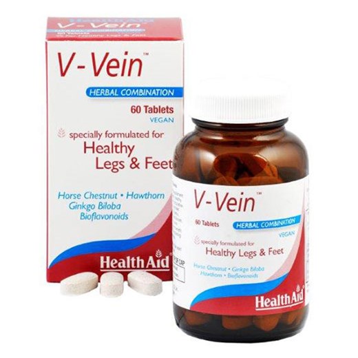 HEALTH AID V-Vein - Βότανα, βιοφλαβονοειδή & βιταμίνες για υγιή κυκλοφορικό & πόδια (60 ΤΑΜΠΛΕΤΕΣ)