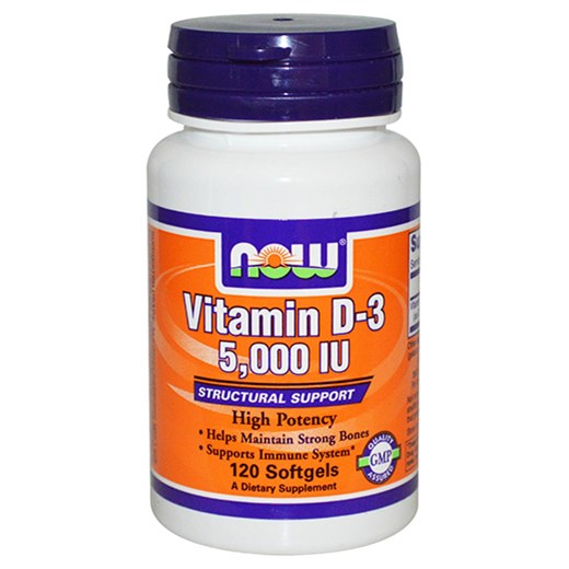 NOW FOODS ΒΙΤΑΜΙΝΗ D3 5000IU (120 ΜΑΛΑΚΕΣ ΚΑΨΟΥΛΕΣ)