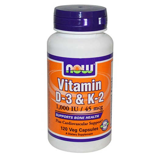 NOW FOODS ΒΙΤΑΜΙΝΗ D3 & K2 (120 ΚΑΨΟΥΛΕΣ)
