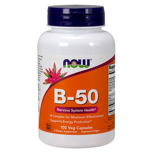 NOW FOODS B50 COMPLEX - ΣΥΜΠΛΕΓΜΑ ΒΙΤΑΜΙΝΩΝ Β (100 ΚΑΨΟΥΛΕΣ)
