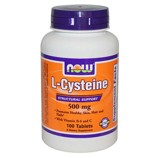 NOW FOODS L-CYSTEINE 500mg with VITAMINS B & C (100 ΤΑΜΠΛΕΤΕΣ)