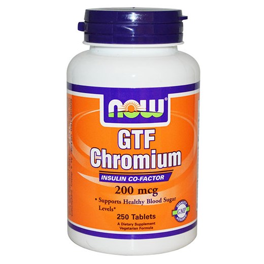 NOW FOODS GTF CHROMIUM 200mcg - YEAST FREE (250 ΤΑΜΠΛΕΤΕΣ)