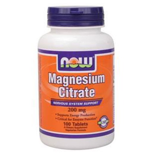 NOW FOODS MAGNESIUM CITRATE 200mg (100 ΤΑΜΠΛΕΤΕΣ)