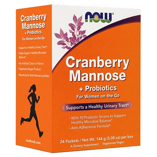 NOW FOODS CRANBERRY, MANNOSE & PROBIOTICS (24 ΦΑΚΕΛΑΚΙΑ)