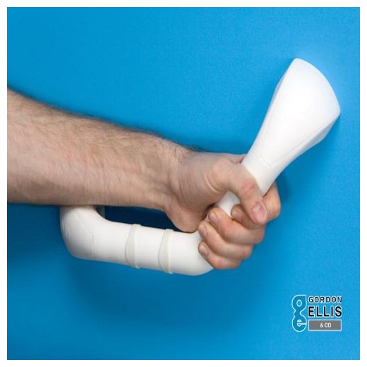 ΜΠΑΡΑ ΜΠΑΝΙΟΥ GRAB-BAR ΓΩΝΙΑ 33cm ΛΕΥΚΟ PRIMA JOHNS