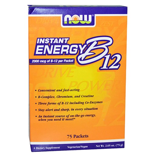 NOW FOODS INSTANT ENERGY B12 2000mcg (75 ΦΑΚΕΛΑΚΙΑ)