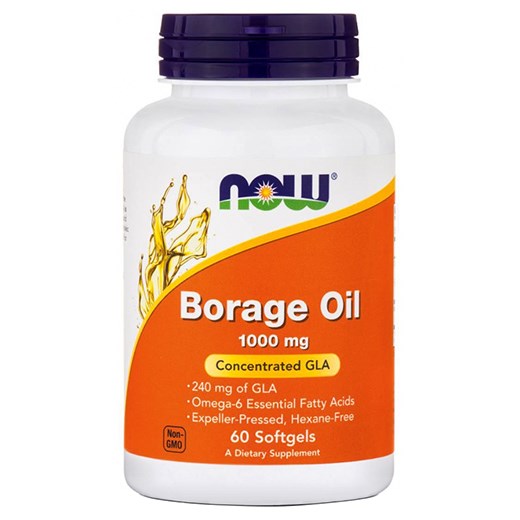NOW FOODS BORAGE OIL - ΒΟΡΑΓΟ 1000mg (60 ΜΑΛΑΚΕΣ ΚΑΨΟΥΛΕΣ)
