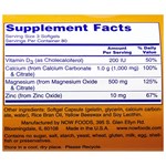 NOW FOODS CALCIUM & MAGNESIUM with VITAMIN D & ZINC (120 ΜΑΛΑΚΕΣ ΚΑΨΟΥΛΕΣ)
