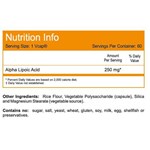 NOW FOODS ALPHA LIPOIC ACID 250mg (60 ΚΑΨΟΥΛΕΣ)