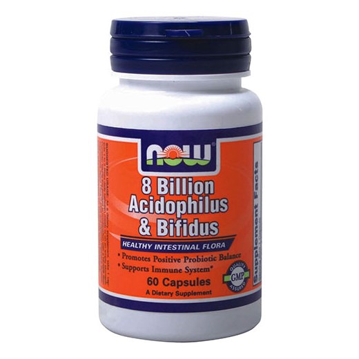 NOW FOODS ACIDOPHILUS & BIFIDUS 8 BILLION (60 ΚΑΨΟΥΛΕΣ)