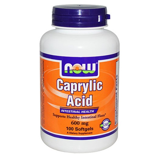 NOW FOODS CAPRYLIC ACID 600mg (100 ΜΑΛΑΚΕΣ ΚΑΨΟΥΛΕΣ)