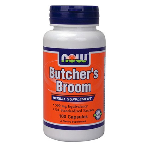 NOW FOODS BUTCHERS BROOM 500mg (100 ΚΑΨΟΥΛΕΣ)