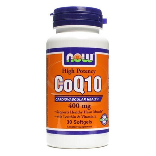 NOW FOODS CoQ10 400mg with VITAMIN E & LECITHIN (30 ΜΑΛΑΚΕΣ ΚΑΨΟΥΛΕΣ)
