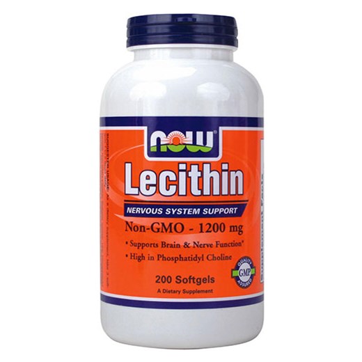 NOW FOODS LECITHIN 1200mg NON-GMO (200 ΜΑΛΑΚΕΣ ΚΑΨΟΥΛΕΣ)