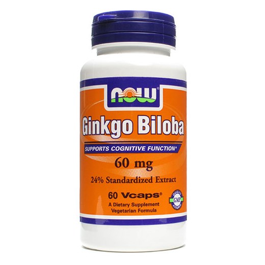 NOW FOODS GINKGO BILOBA 60mg (60 ΚΑΨΟΥΛΕΣ)