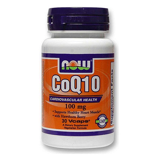 NOW FOODS CoQ10 100mg with HAWTHORN BERRY 400mg (30 ΚΑΨΟΥΛΕΣ)