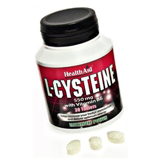 HEALTH AID L-Cysteine with Vitamin B6 - Κυστεΐνη 550mg & Βιταμίνη Β6 (30 ΤΑΜΠΛΕΤΕΣ)