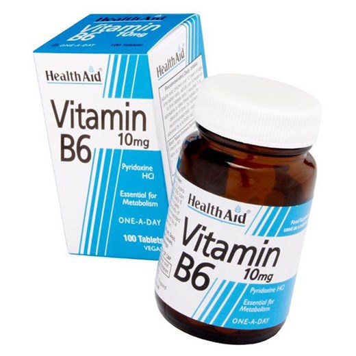 HEALTH AID VITAMIN B6 - Πυριδοξίνη HCI 100mg (90 ΤΑΜΠΛΕΤΕΣ)